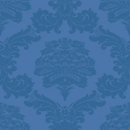 Tissu Damasco de couleur bleu
