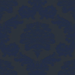 Tissu Damasco de couleur bleu nuit