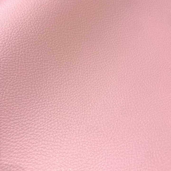 Simili cuir uni rose layet