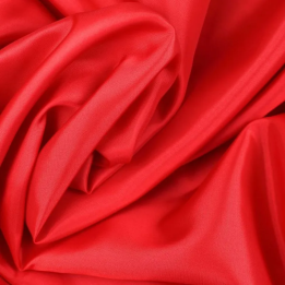 Tissu Doublure acétate unie de couleur rouge