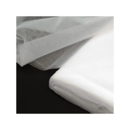 Tissu Tulle uni blanc